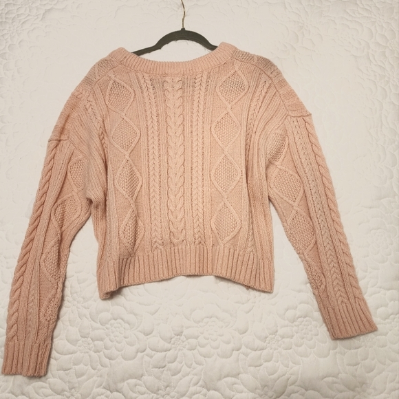 Women's Baby Pink Sweater - Picture 3 of 4